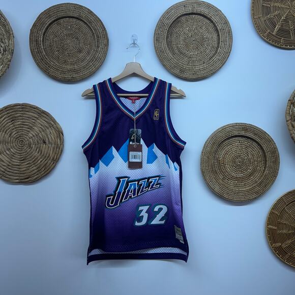 NBA Tops - NEW $100 NBA Womens Swingman Jersey Jazz 1996 Karl Malone 32 Large